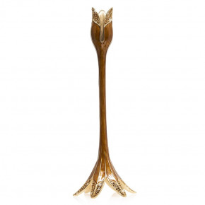 Ambrosius Tulip Tall Candle Stick Holder Amber (Special Order)