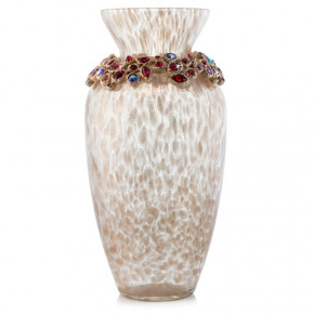 Norah Bejeweled Vase Ruby