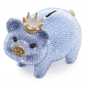 Gatsby Pave Piggy Bank Pale Blue (Special Order)