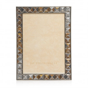 Mosaic  Pyramid 5" x 7" Picture Frame Gold/Copper/Silver