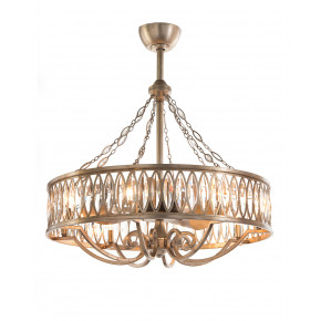 Marquise Crystal Eight-Light Pendant with Fan