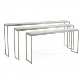 Silvered Kano Console Nesting Tables (Set Of Three)