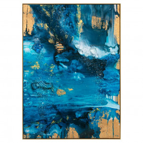 Mary Hong's Blue Abyss 61"H X 61"W X 2"D