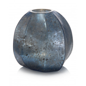 Hint of Blue Oval Vase