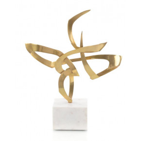 Ribbon Polished Brass Sculpture