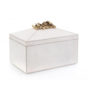 Flower-Embellished White Box