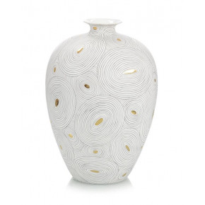 White Porcelain Vase with Gold II