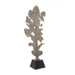 Oak Leaf Sculpture in Verdigris Bronze