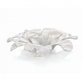 Lily Petal Bowl In Nickel 3.75"H X 1"W X 16"D