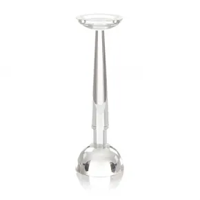 Crystal Obelisk Candleholder I 15.5"H X 5"W X 5"D