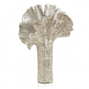 Ginkgo Leaf Vase In Nickel I 21"H x 15"W x 6"D