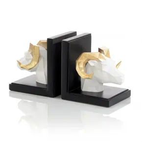 Aries Bookends, Set of Two