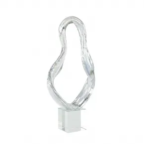 Prismatic Loop Sculpture on Crystal Base, Large