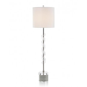 Frosted Glass Swirled Buffet Lamp