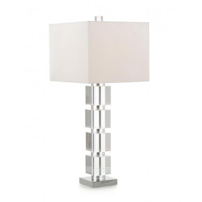 Crystal Block Stacked Table Lamp