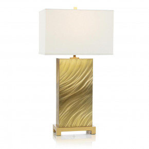Stainless Steel Brushed Spiral Gold Table Lamp 34.5"H X 12"W X 18"D