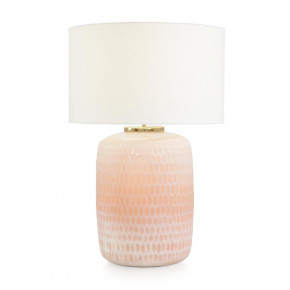 Peach Honeycomb Table Lamp