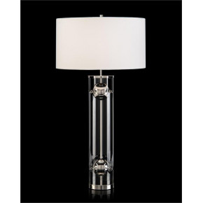 Nickel and Acrylic Table Lamp