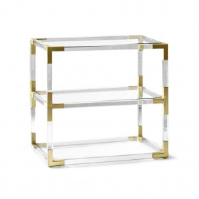 Jacques Two-Tier Side Table Brass