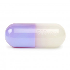 Large Acrylic Pill - Purple