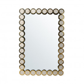 Rings Rectangular Mirror Pearl/Brass