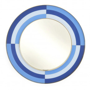 Harlequin Round Mirror Multi Blue