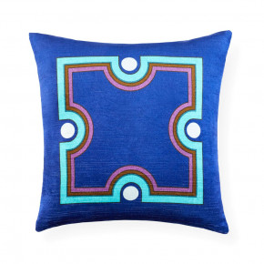Madrid Square Molding Pillow 16" x 16" Navy/Teal