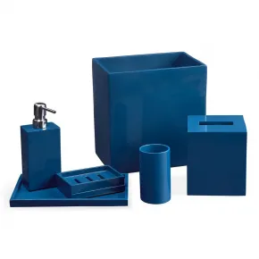 Lacquer Navy Bath Accessories