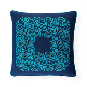 Pompidou Blue Border Pillow
