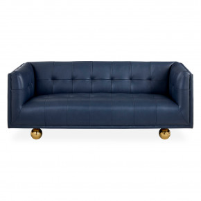 Claridge Apartment Sofa in Oxford Navy Leather