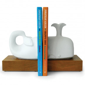 Menagerie Whale Bookends