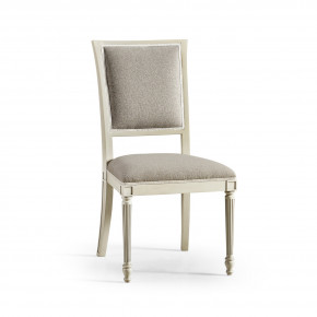 Timeless Flare Upholstered. Side Chair Flared Top in London Mist