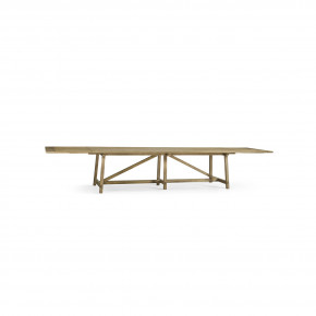 Timeless Sidereal French Laundry Dining Table 125" in Chestnut