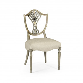 Buckingham Sheraton Grey & Gilded Dining Side Chair