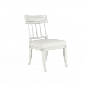 White Altocumulus Klismos Side Chair