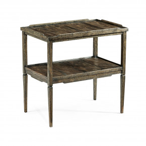 Casual Accents Dark Driftwood Side Table