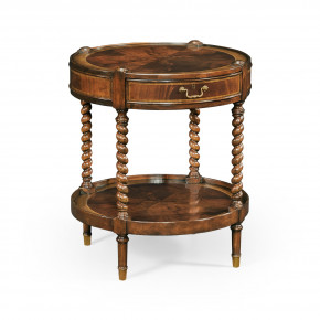 Buckingham Regency Style Mahogany Round Side Table