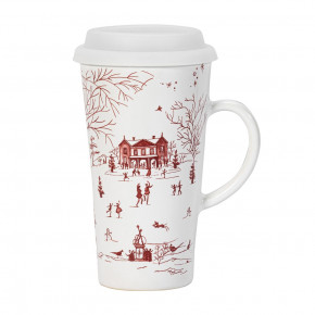 Country Estate Winter Frolic Travel Mug with Silicone Lid