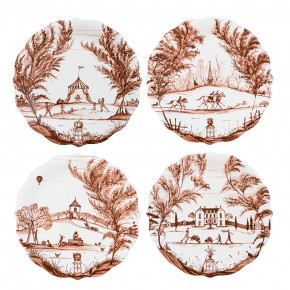 Country Estate Harvest Party Plate Assorted Set of Four