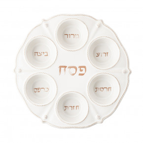 Berry & Thread Whitewash Seder Plate