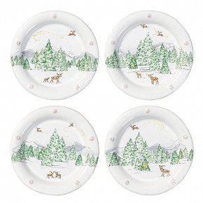 Berry & Thread North Pole Side/Cocktail Plate Assorted Set of 4