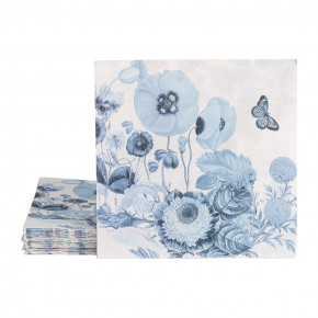 Field of Flowers Chambray Luncheon Paper Napkin Set of 20