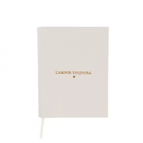 L'Amour Toujours Embossed Journal Gold