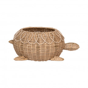 Provence Rattan Turtle Bowl Whitewash