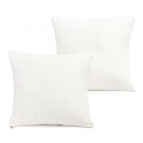 Waffle Weave Pillow with Insert White 24" x 24"