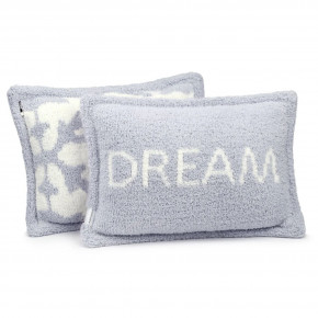 Dream Pillow 13" X 19" Ice Blue/Creme  (insert included)