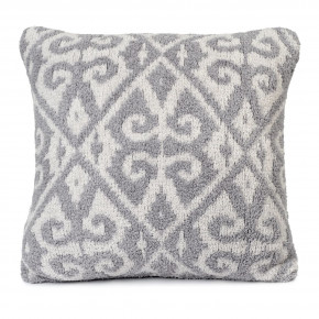 Diamond Damask Steel/Soapstone Pillow (insert included)