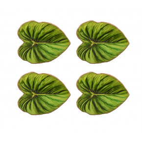 Tropicana Set of 4 Green Coasters