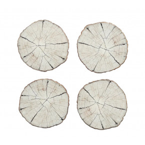 Birch Coasters Ivory/Natural, Set of 4