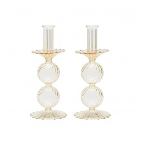 Bella Set Of Two Champagne Candlesticks